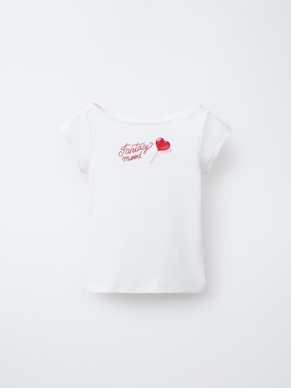 NWT Zara Girl's Off The Shoulder T-Shirt Top-Size 13/14